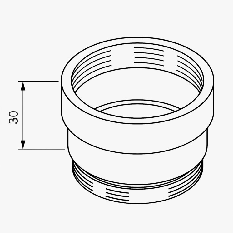 Adapter für DeltaMess System – Sanitär‑Anschlussstück