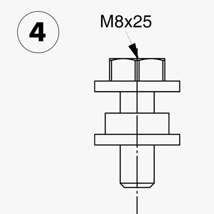 Fixing Set TECEprofil TECE Unicount Koax – Spare Part | Switzerland