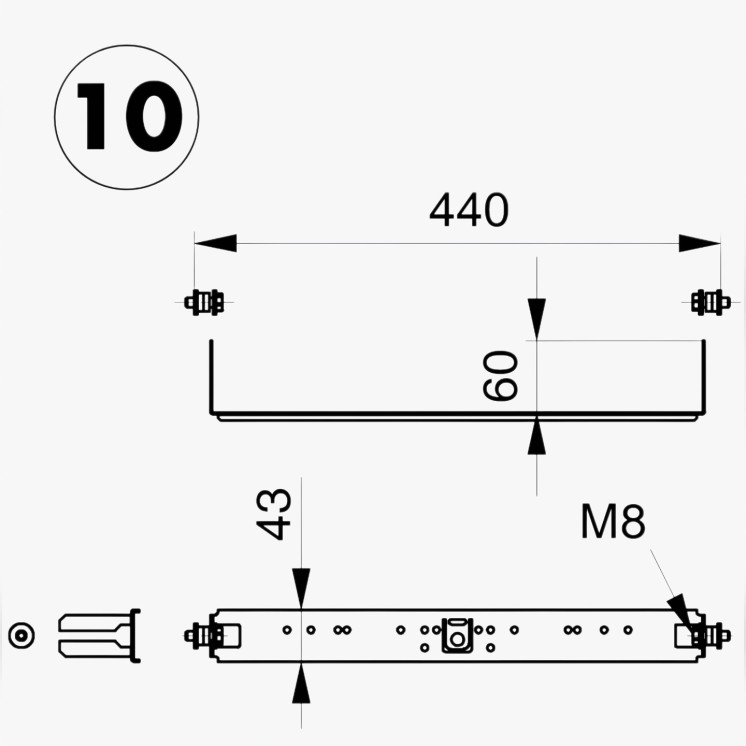 Set Fixation TECEprofil TECE Unicount Koax – Pièce Détachée | Suisse