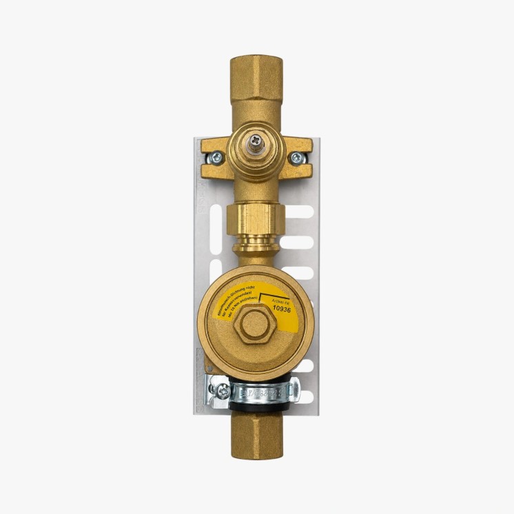Wasserzähler-Traverse 3/4 IG Koax-Gehäuse 2"