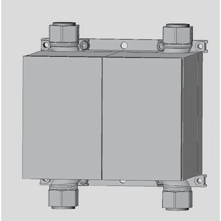 Unicount Koax Box 2'' komplett mit weisser Abdeckplatte (alpinweiss)
