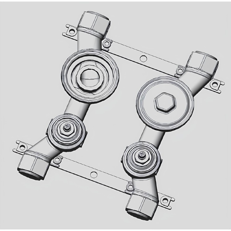 Unicount Koax Light 2" – Compteur d'Eau Encastré Local Technique | Suisse