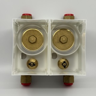 Unicount Koax Box 2'' complet avec plaque de recouvrement chromée