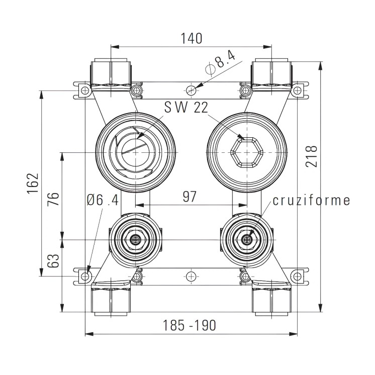 Unicount Koax Light 2" – Compteur d'Eau Encastré Local Technique | Suisse