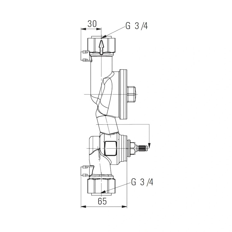 Unicount Koax Light 2" – Contatore Acqua Incassato Locale Tecnico | Svizzera