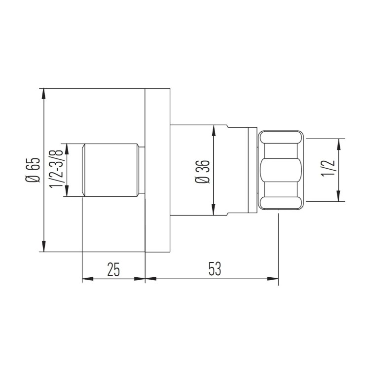 AW Pax ½×½ Stoßdämpfer – Für sichtbare Duscharmaturen & Geräusch