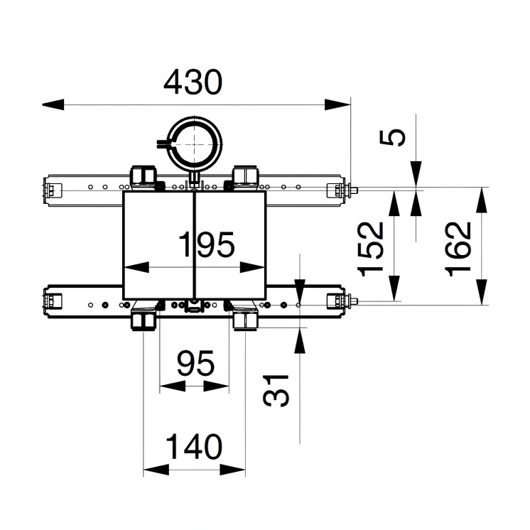 Unicount Koax OT 2" – Compteur d'Eau Nussbaum Optivis Sans Raccord T | Suisse