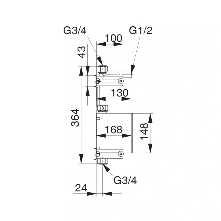 Unicount Koax T 2" – Compteur d'Eau Nussbaum Optivis Plaque Chromée | Suisse