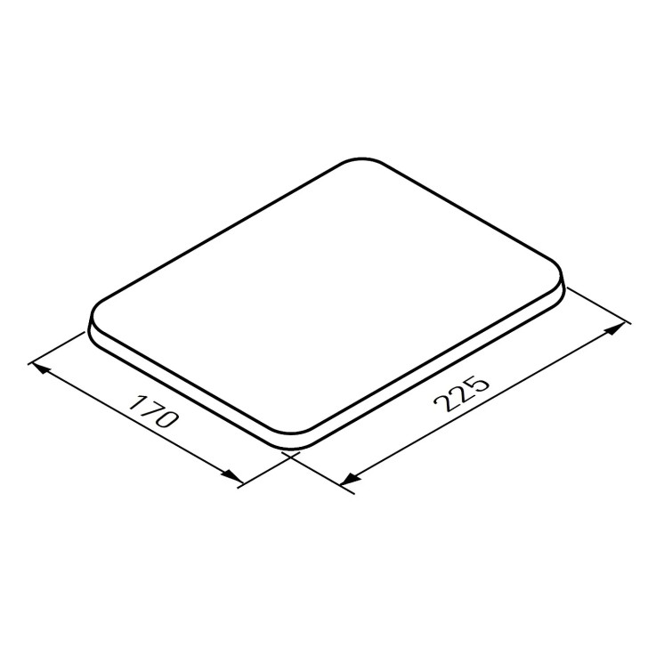Alpinweiße Abdeckplatte Unicount Koax – Design-Finish | Schweiz