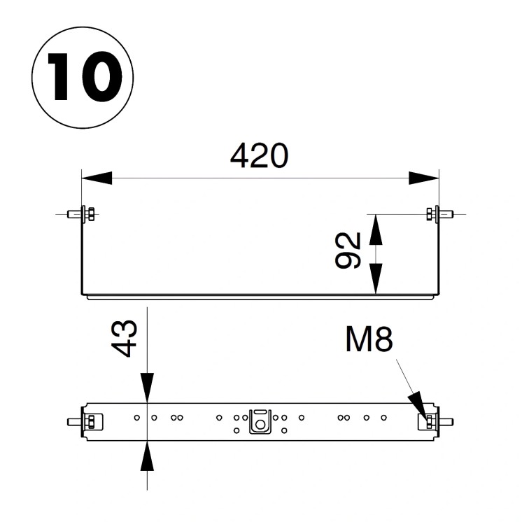 Connection Plate Geberit DUOFIX Unicount Koax – Spare Part | Switzerland