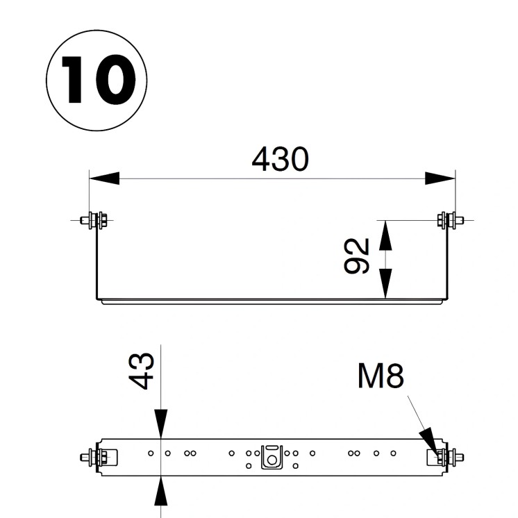 Set de fixation pour système Optivis (Nussbaum)