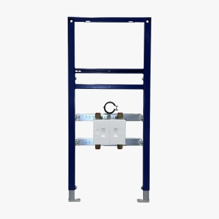 Unicount Koax ohne T zu Installationssystem DUOFIX(Geberit) mit verchromter Abdeckplatte