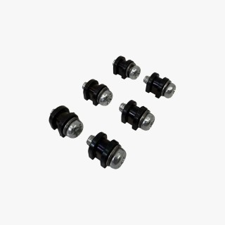 Set de fixation (6 vis M6x16mm, 6 rondelles M6 et 6 becs d'amortissement des bruits) pour Unicount Koax avec T