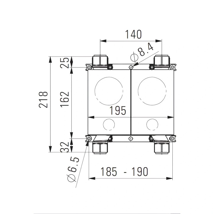 Unicount Koax Box AD 140 – Recessed Water Meter Housing | Switzerland
